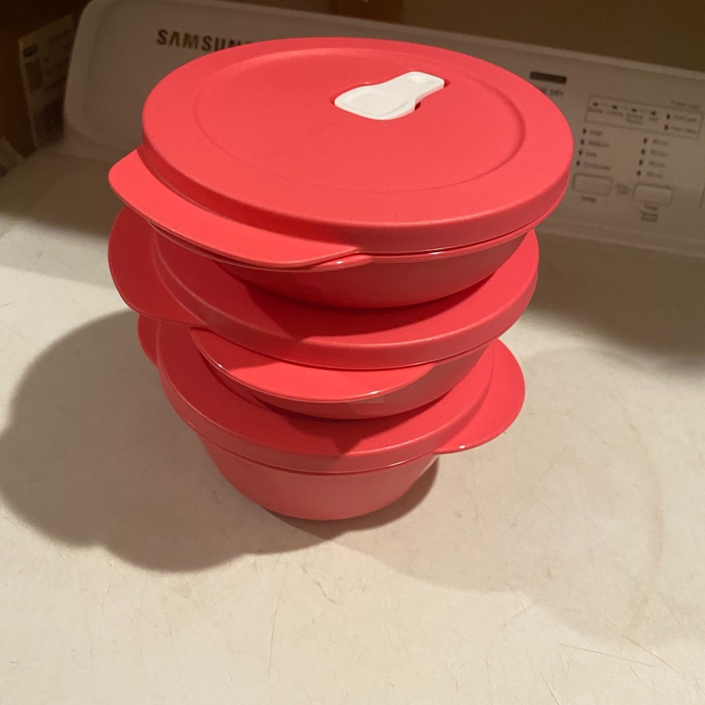 Red Food Storage Container Set